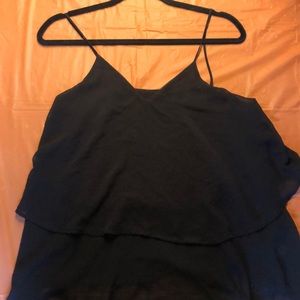 4/$20 - Black two tiered tank